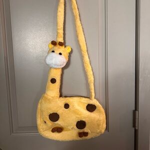 Cute Giraffe Plush Shoulder Bag